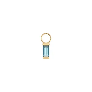 Misty Baguette Stone Gold Earring Charm