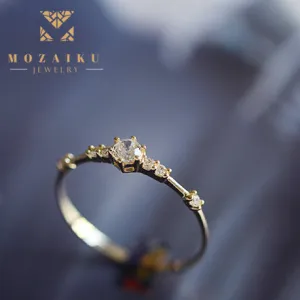 Mozaiku 7 Rocks Zircon Band Ring