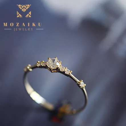 Mozaiku 7 Rocks Zircon Band Ring