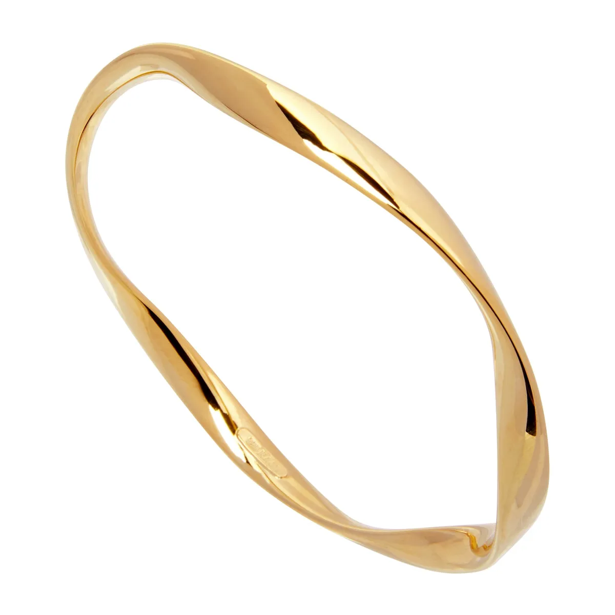 Najo Large Yellow Gold Garden of Eden Bangle