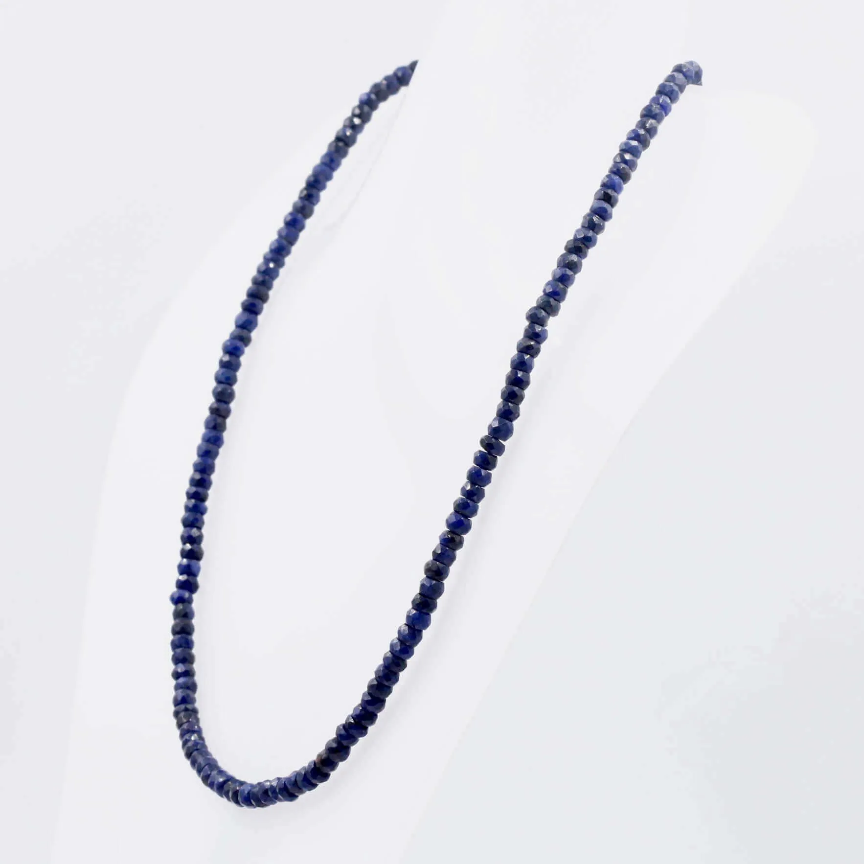 Natural Sapphire Sapphire Necklace Blue Sapphire Beads Layering Necklace September Necklace Blue Necklace Simple Necklace SKU:113222