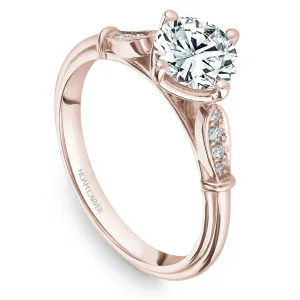 Noam Carver Vintage Diamond Engagement Ring Setting in Rose Gold