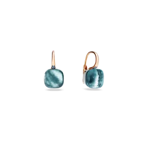 Nudo Earrings in Blue Topaz