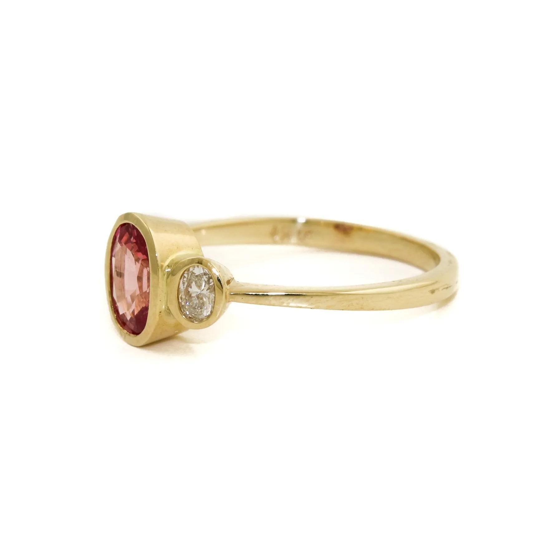 "Irina" Padparadscha Sapphire Ring