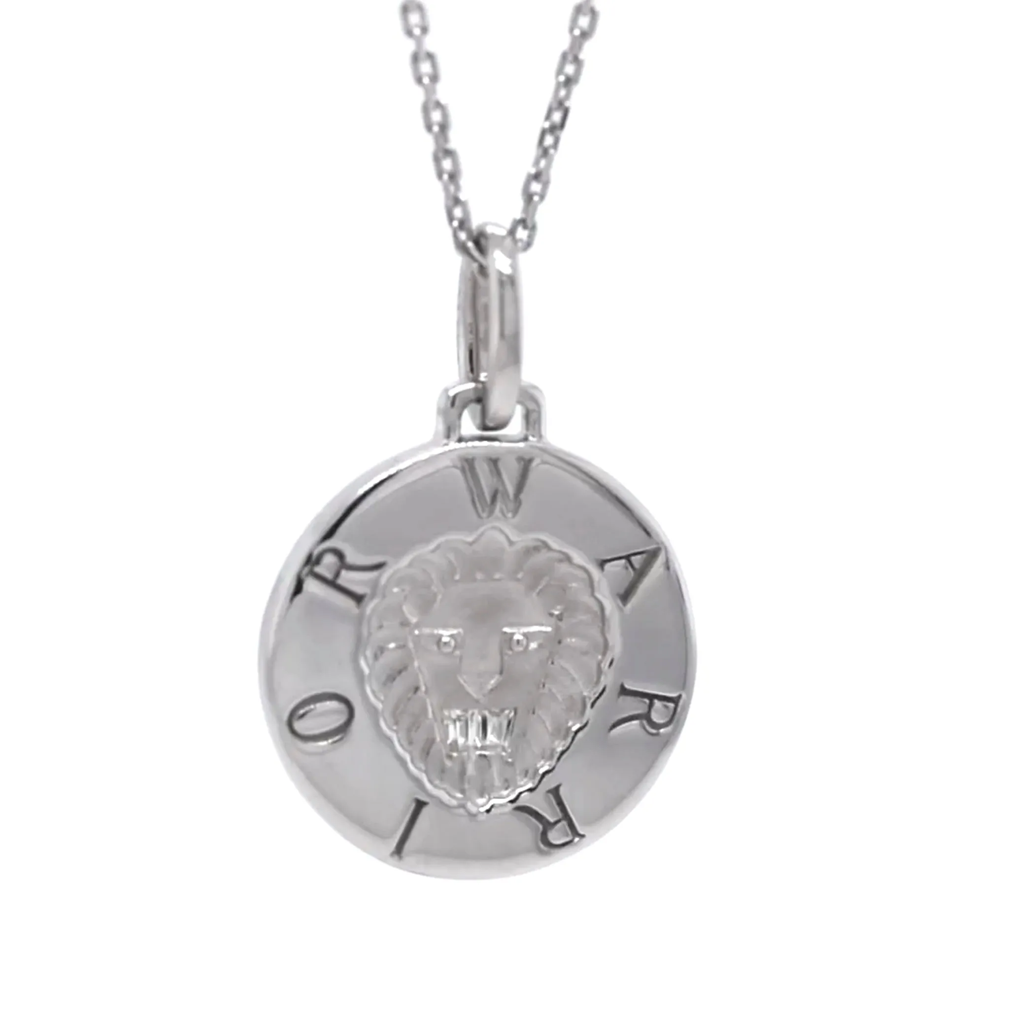 "Warrior" Lion Sterling Silver Intaglio Charm