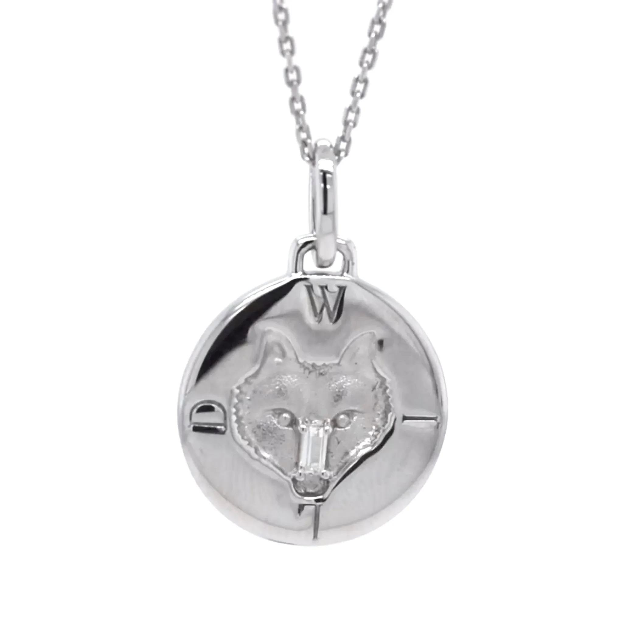 "Wild" Wolf Sterling Silver Intaglio Charm