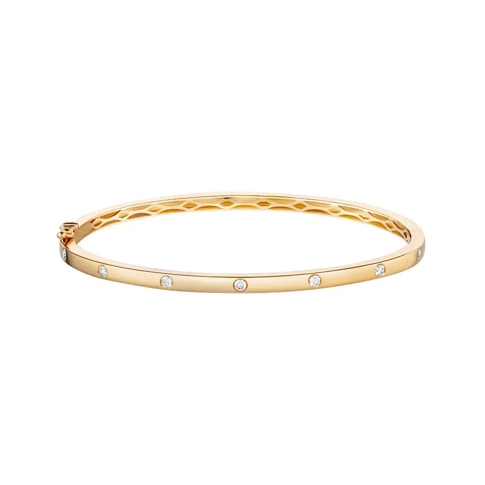 Seven Dot Diamond Bangle