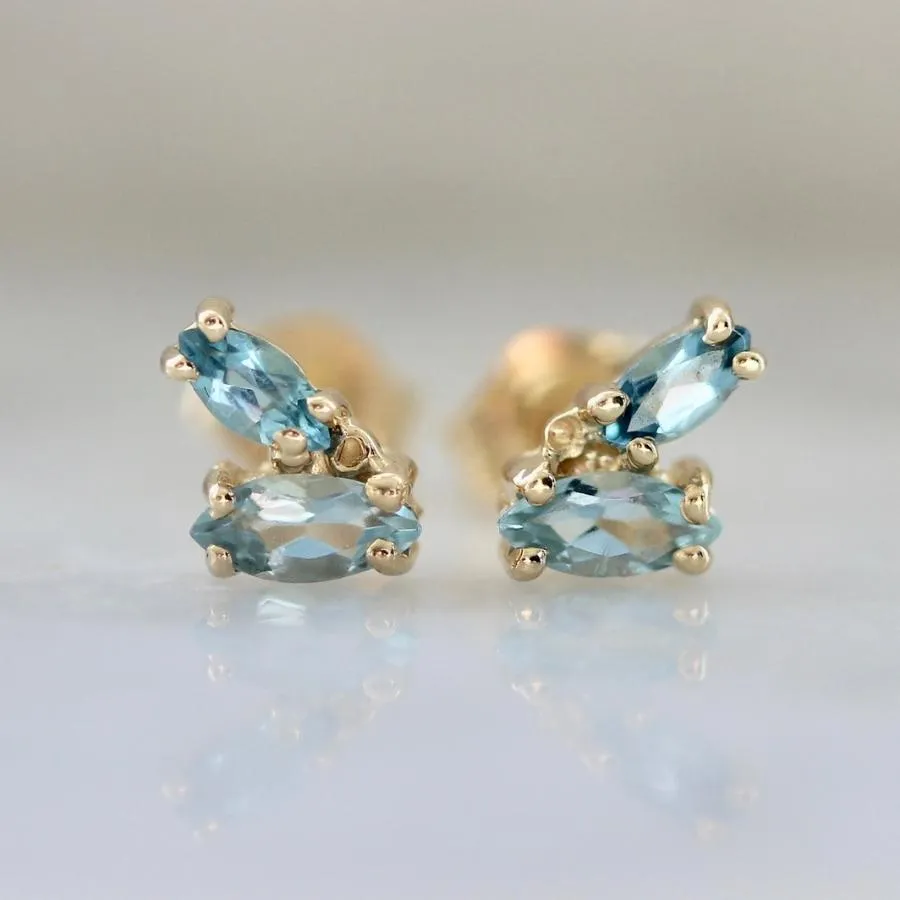 Sky High Light Blue Topaz Earrings