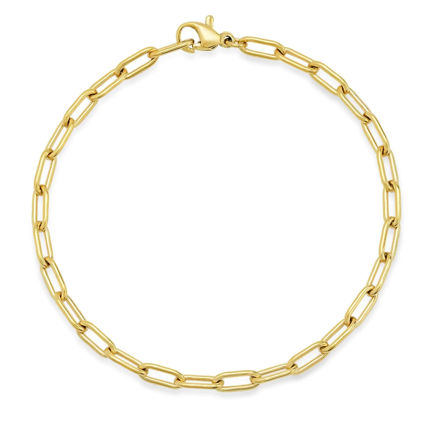 Small Oval Cable Link Chain Bracelet