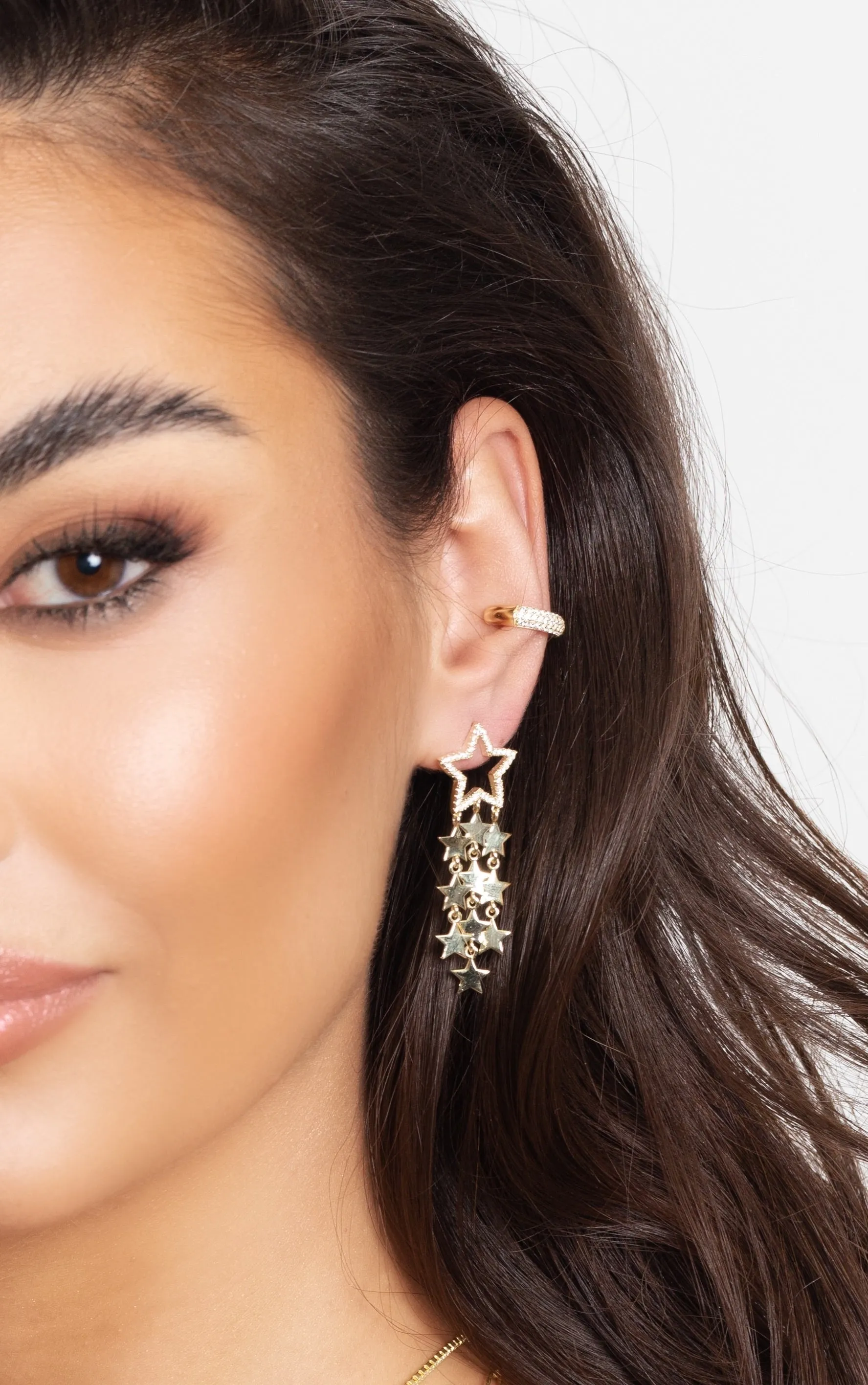 Star Drop Statement Earring