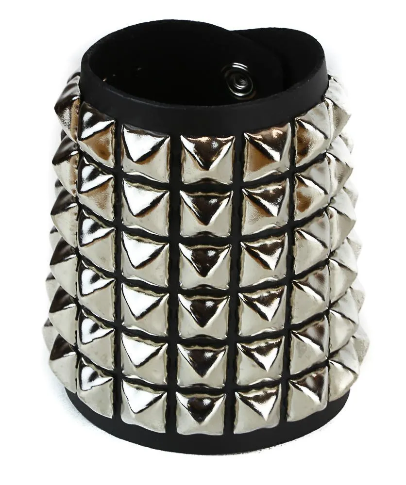 Studded Bracelet 6 Row Pyramid