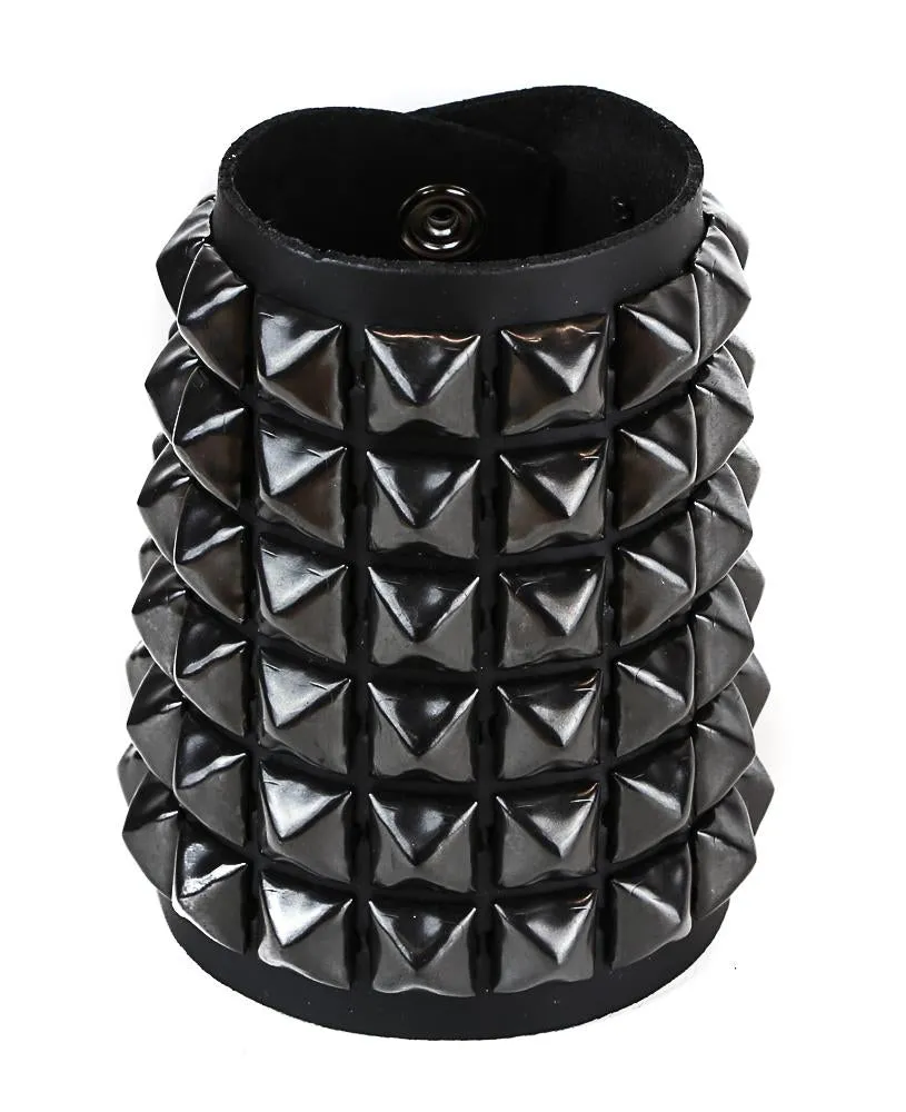 Studded Bracelet 6 Row Pyramid