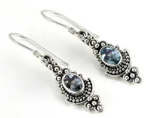 The Crown French Hook Bali Sterling Silver Earrings