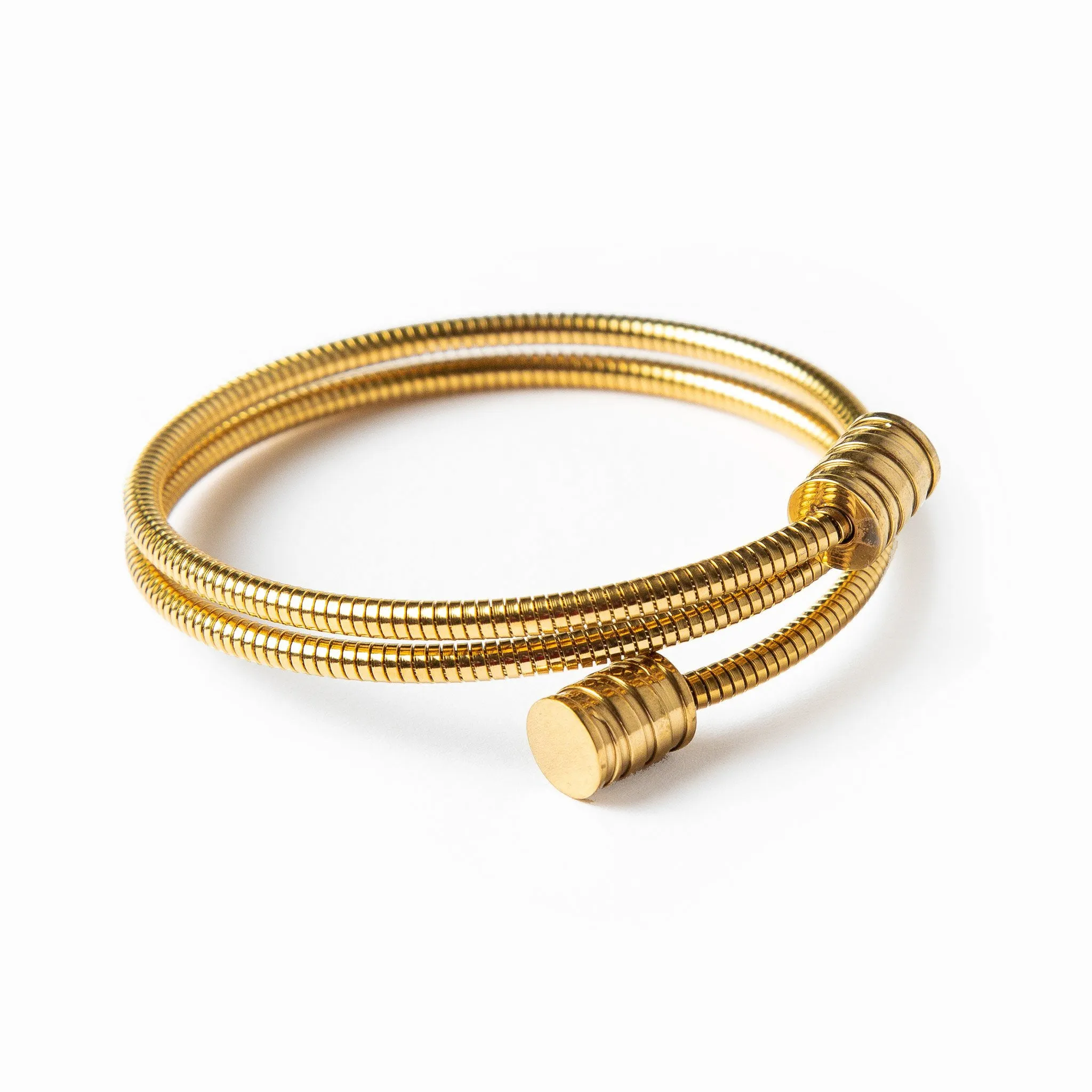 Twister Bangle Bracelet - Gold