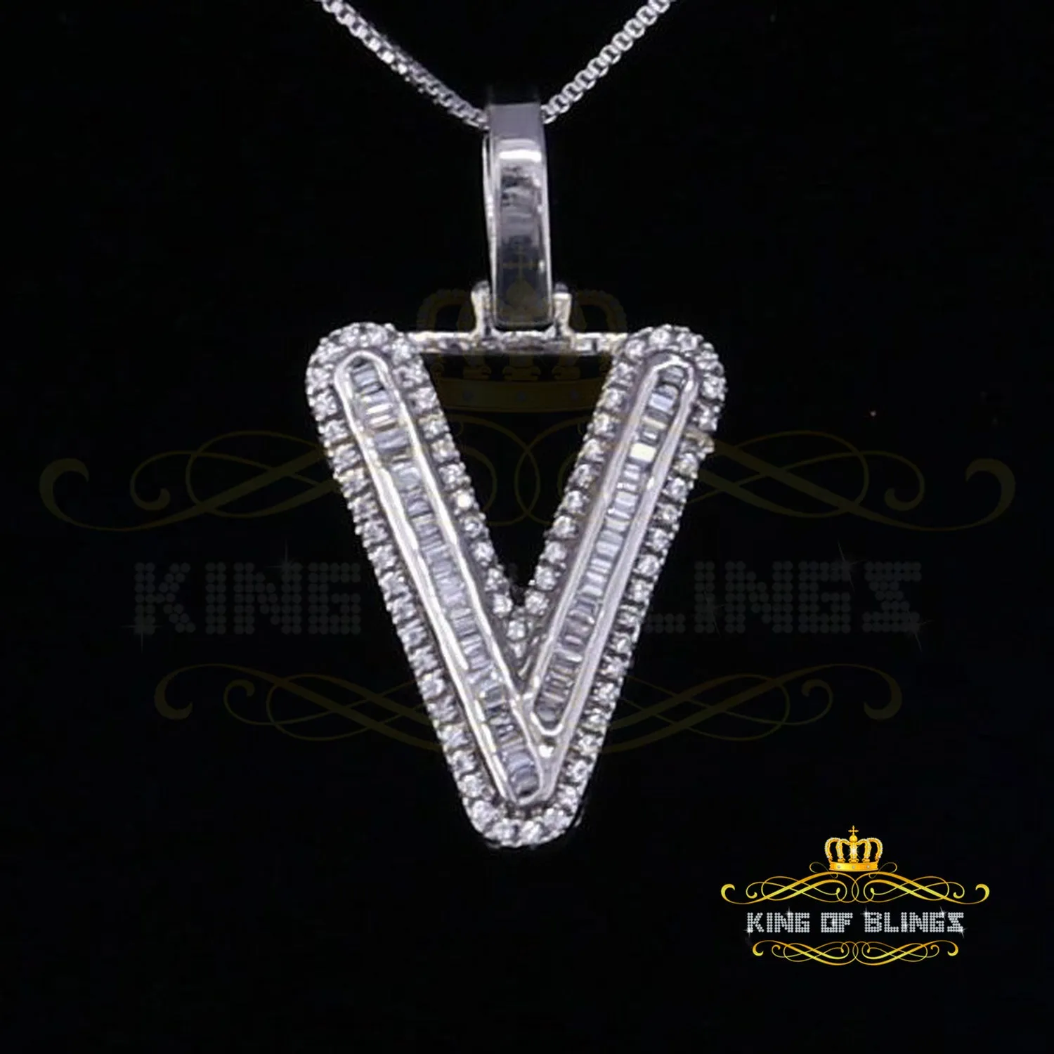 White Beautiful Custom intial Pendant Gift all Occasion Silver Cubic Zirconia