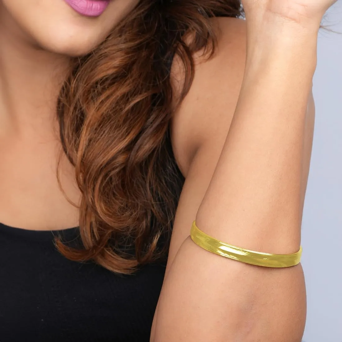 Yellow Chimes Bangle Bracelet for Women and Girls Fashion Golden Bangle | Stainless Steel Bracelet Gold Plated Bangle Style Kada Bracelet for Women and Girls.