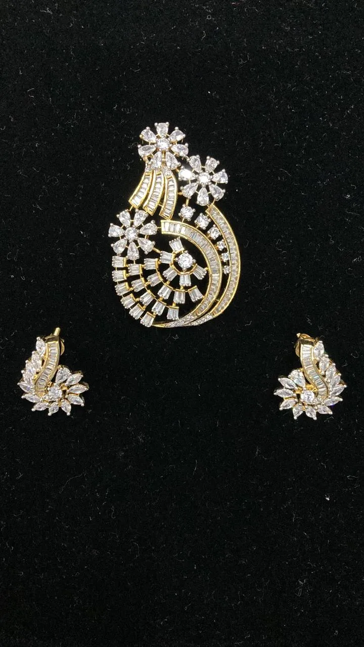 Zircon Pendant Set